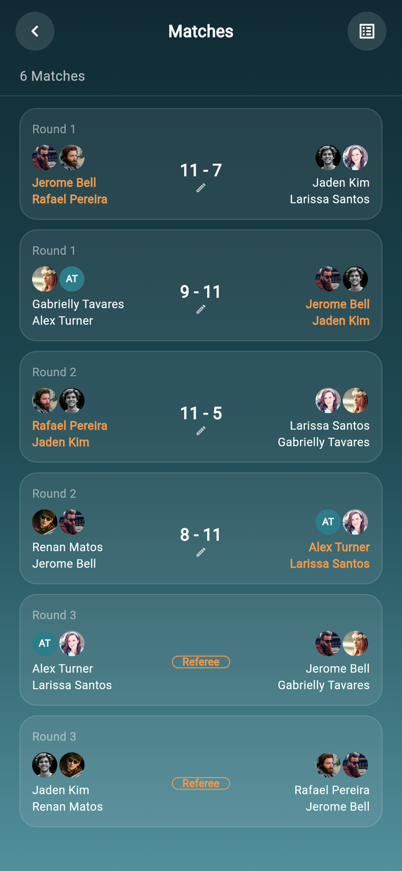 PickClub Leagues screen